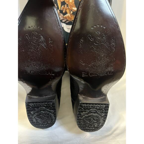 Men's Exotic Black Stingray Western Cowboy Boots Size 6 - Picture 4 of 7